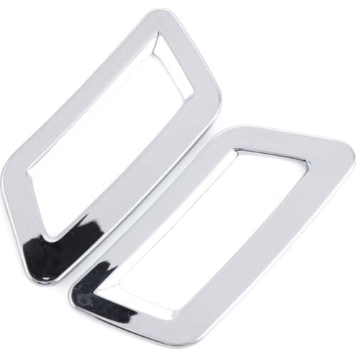 3PCS/Lot ABS Chrome For Nissan X-TRAIL Xtrail X Trail T32 Rogue 2013-2015 Air conditioning Vent Cover Sticker car accessories