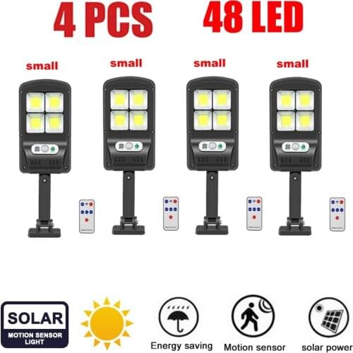 4pcs tabular oblong LED Bulb Solar Light Outdoor Waterproof Emergency Camping Garden Lighting Solar Lamp motion sensor remote ro