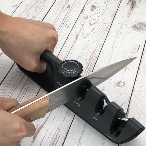 4 in 1 multifunction Knife Sharpener Adjustable Angle Grind scissors Professional Grinding Machine Sharpening Tools Household