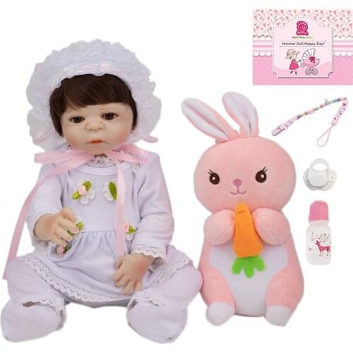 48CM Hot Sale Bebe Reborn Dolls New Style Fashion Full Silicone Body 19" Vinyl Realistic Baby Doll Birthday Christmas Gifts