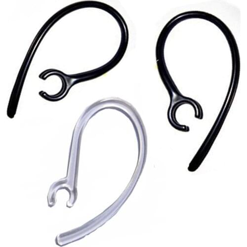 5Pcs Earhook Handfree 6.0mm Bluetooth Headset Black Plastic Ear Clip Cap Sleeve Rubber Ring Ear Hook Earphone Accessories