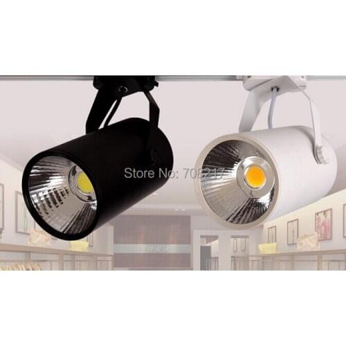 8pcs/lot High Quality 20W COB LED Track light Warm white cool white AC85-265V LED Track spot lamps free shipping