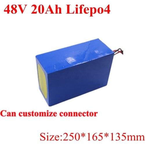 Great Power 48v Lifepo4 Battery 48v 20ah Use Prismatic Cell with 50A BMS Lifepo4 Batteries for Electric Bike 2000w 1500w Motor