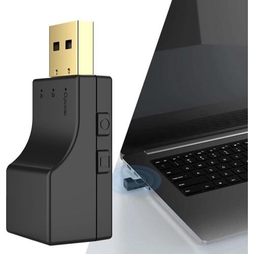 Bluetooth 5.0 USB Audio Transmitter Adapter for Switch TV Speakers Computer