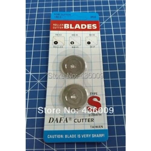 DAFA Brand Domestic Sewing Parts Top Quality Rotary Cutter Blades 28mm, Made In Taiwan
