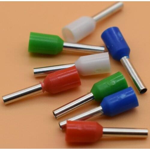 E1008 Tube insulating Insulated terminals 100PCS/Pack 1MM2 Cable Wire Connector Insulating Crimp Terminal Connector E