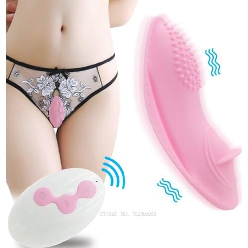 Wear Dildo Remote Control Adult Game Play Sex Toy G Spot Clitoris Stimulator Skineat Female Invisible Vibrator Panties for Women