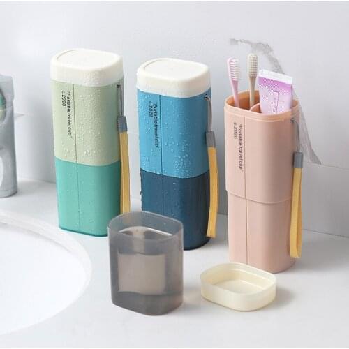 Travel Portable Toothpaste Toothbrush Storage Case Box Toothbrush Holder Cover Wash Cup Box Bathroom AccessorieToilet Storage