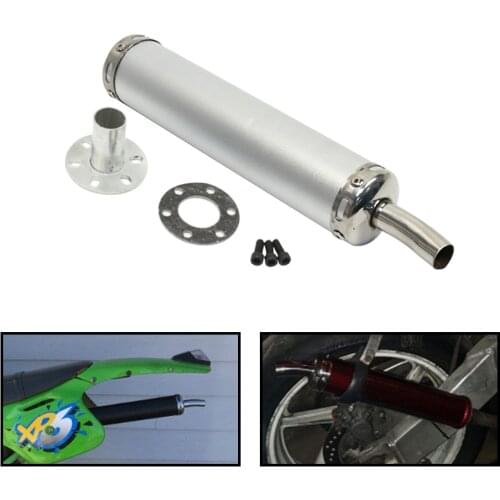 290mm For Suzuki/Yamaha Motorcycle Exhaust Muffler Pipe Exhaust Tip Tail Tube Silencer Motocross Dirt Pit Street Bike Scooter