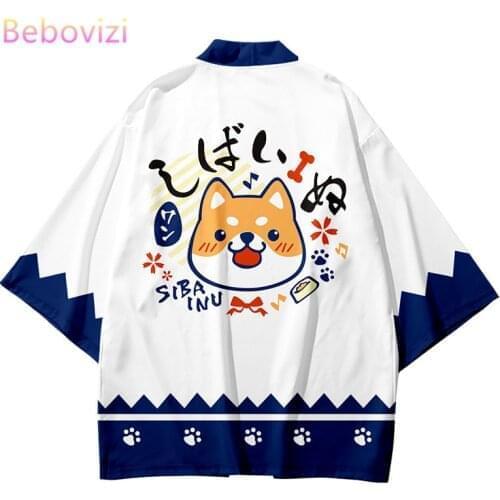 2021 Plus Size XXS-6XL Summer Loose Japanese Fashion Cartoon Kawaii Kimono Streetwear Cardigan Robe Women Men Haori Top Yukata