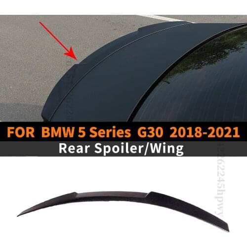 Body Kit Decoration Trim Styling Refit Roof Rear Spoiler Wing Carbon Fiber Modified For BMW 5 Series G30 2018 2019 2020 2021