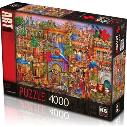 KS Jigsaw Puzzle 4000 Piece Sunset Cottage Harbour Evening Butterfly Family Games Puzzle Jigsaw Educational Toys Adult Puzzle
