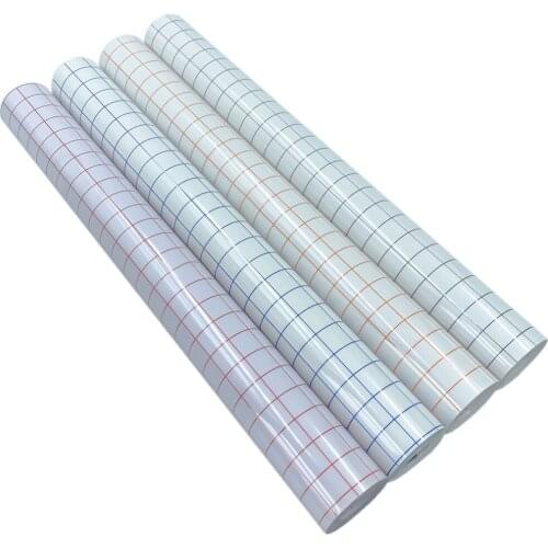 12 x 196 Inch Clear Vinyl Application Tape w Alignment Grid for Car Wall Craft Art Decal Transfer Paper Tape Adhesive DIY