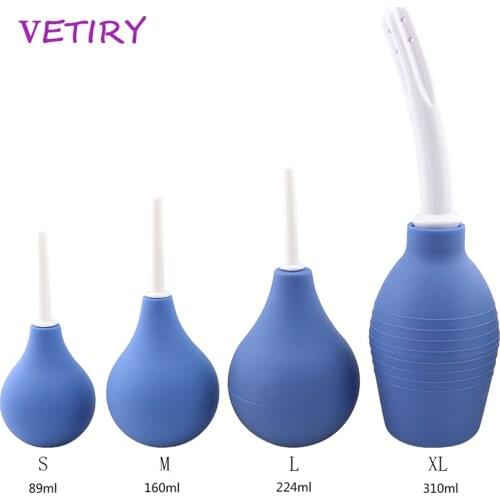 Pussy Cleaning Device Sex Toys Douche Gay Cleaner Anal Vagina Douche Enema Cleaning Adult Products Medical Rubber
