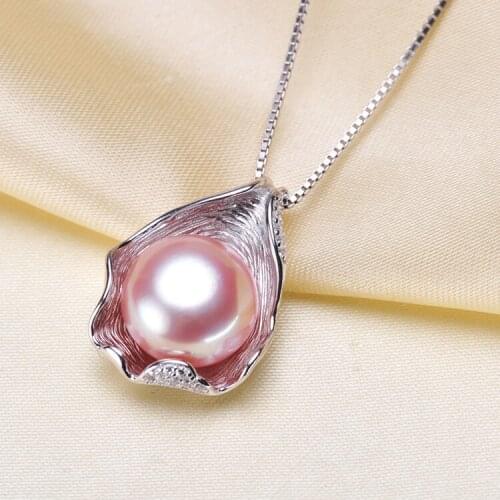 Shell Model New Arrival 925 Sterling Silver Pendant Base Findings Jewelry Parts Fittings Women Accessories No Pearls