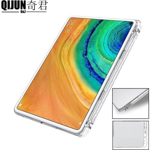 Tablet case for Huawei MatePad Pro 10.8" Pen tray soft shell TPU cover Transparent protection bag capa for MRX-W09/W19/AL09/AL19