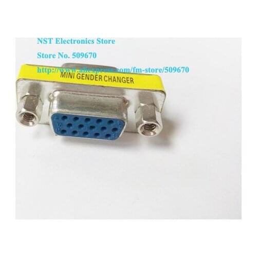 VGA/SVGA 15Pin Female to Female F/F Mini Gender Monitor Changer Connector Adapter/Free Shipping/5PCS