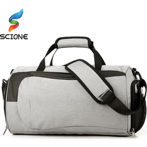 Hot Outdoor Waterproof Men Sports Gym Bag With Shoes Pocket For Training Fitness Shoulder Bag Women Travel Yoga Handbag