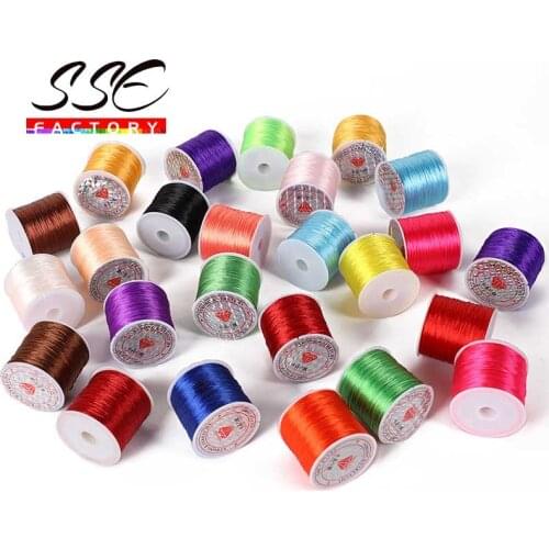 60m/Roll Strong Elastic Crystal Beading Cord 1mm for Bracelets Stretch Cord Thread String Necklace DIY Jewelry Making Cords Line