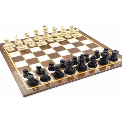 Chess Board with Plastic Chess Figures Family Games Gift for Dad Travel Games Gift for Children Gift for Him Chess Pieces