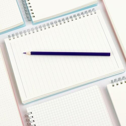 A4 B5 A5 A6 Spiral book coil Notebook To-Do Lined DOT Blank Grid Paper Journal Diary Sketchbook For School Supplies Stationery