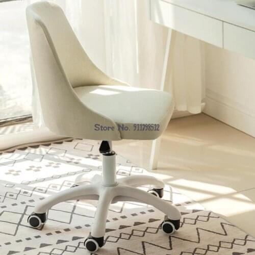 Computer chair home girl cute bedroom study study office chair comfortable sedentary sofa net red chair makeup stool