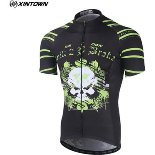 XINTOWN Cycling Jersey Men Mtb Bicycle Clothing Bike Wear Clothes Short Team Tops Summer Ropa Ciclismo Breathable Shirts S-XXXL
