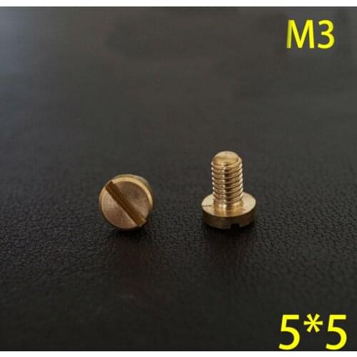 50pc Q28-5*5 Solid Brass belt screw Chicago Screw Leathercraft