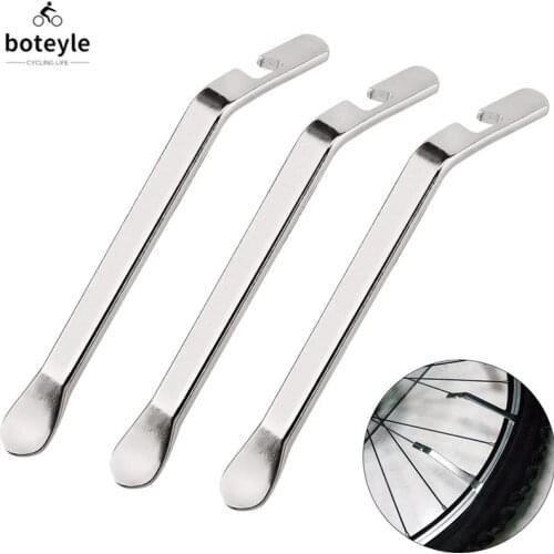 3PCS Quality Bicycle Tyre Lever Tube Repair Service Carbon Steel Heat Treatment Chrome Plating Tire Opener Crow Bar Cn(origin)