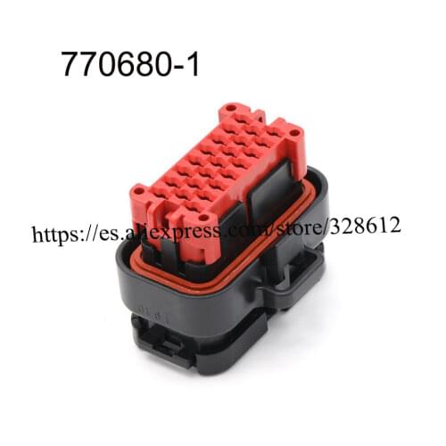 Free shipping 1 set Male female wire connector 23 pin connector automotive Plug socket Wire harness Jacket 770680-1 terminal