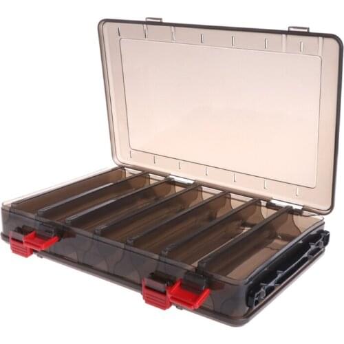 1PC Fishing Box Bait Lure Hook Storage Double Side V Shaped Tackle 14 Compartments