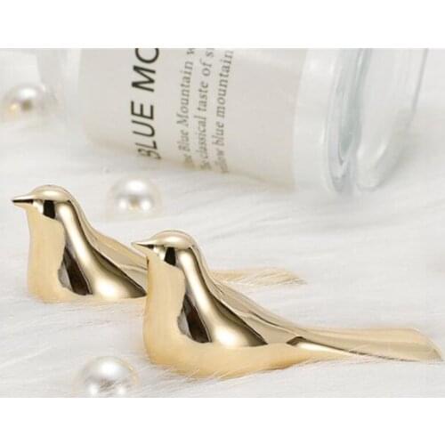 1PC Modern Birds Knob Drawer Pulls Zinc Alloy Cupboard Kids Cabinet Dresser Knobs Furniture Handle Home Improvement