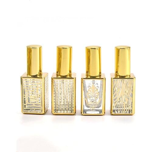 10/20/30pcs 12ml Square Perfume Bottles Travel Pocket Glass Spray Bottles Empty Bottles Mist Spray Bottle Dispenser Atomizer