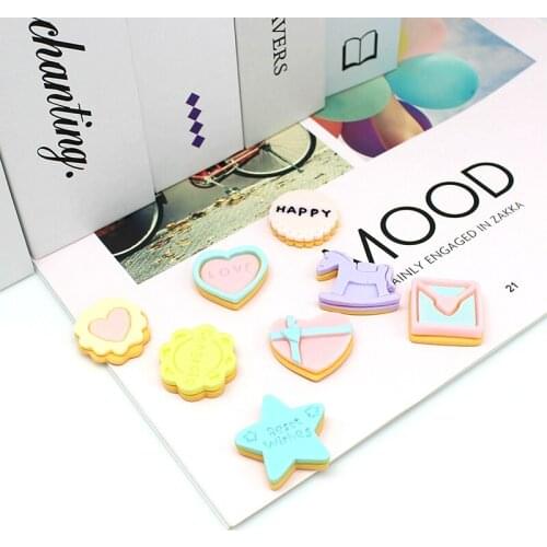 10pcs Mixed Candy Flat back Resin Miniatures Toys DIY Crafts Flat Back Resin Embellishments DIY Craft Supplies Hair Accessories