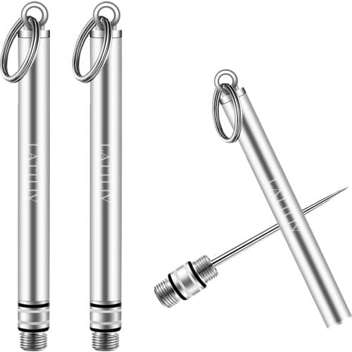 2 Pcs Portable Titanium Toothpicks Mini Reusable Ultralight Stainless Steel Toothpick, Hard Metal Pocket Toothpick