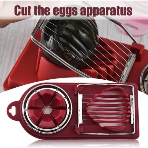 2021 Multifunctional Egg Slicer Cutter 2 In 1 Egg Cutter Stainless Steel Fruit Slicer For Kitchen Accessories Ow