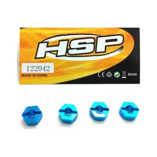 4pcs/lot Aluminum Wheel Drive Hex Hubs 12mm With Pin Nut 02134 1/10 Upgrade Parts For Himoto Racing RC Hobby Car HSP 102042