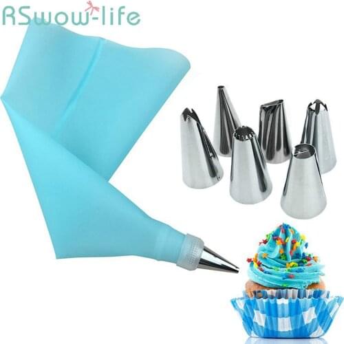 8Pcs/Set Stainless Steel Nozzles For Cream With Pastry Bag Decorating Cake Baking Sets For Baking Tool Cream nozzle