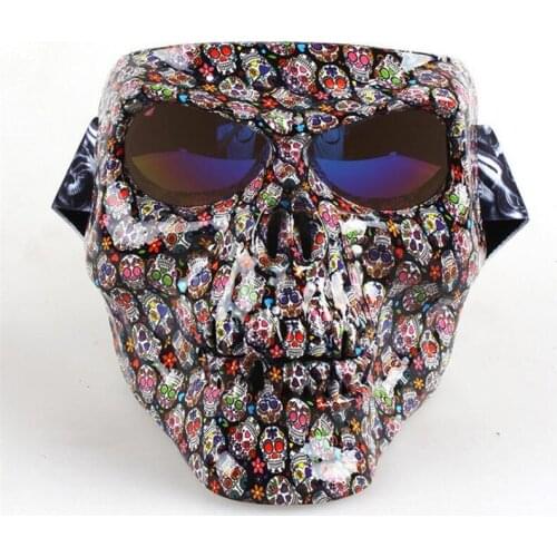 Halloween Skull Mask Cosplay Costumes Accessories Motorcycle Dust Mask Fancy Party Cosplay Props