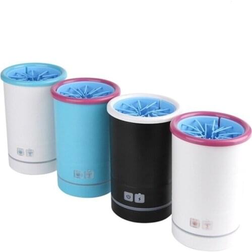 Automatic Electric Foot Washer Pet Cat Clean Tool Rechargeable Silicone Brush Paw Washer Pet Feet Cleaning Cup USB Cat Supplies