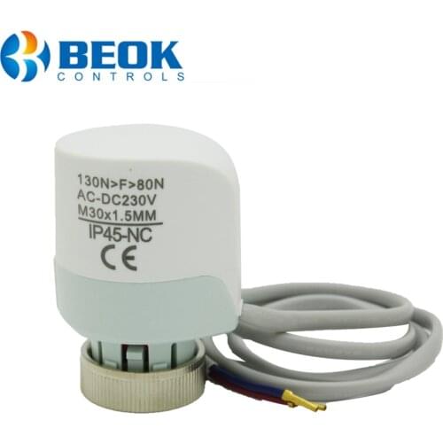 Beok 230V Normally Closed Thermal Electric Actuator for Manifold in Floor Underflooring Heating NC Servo Valve System 220V