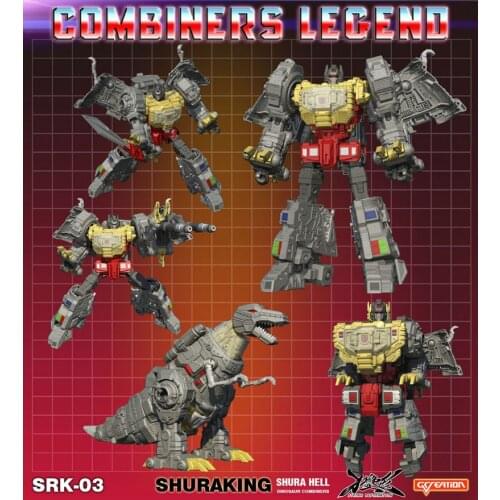 Transformation Action Figure G-creation SRK03 SRK-03 25CM ABS Grimlock KO Dinoking Cartoon Character Deformation Car Robot