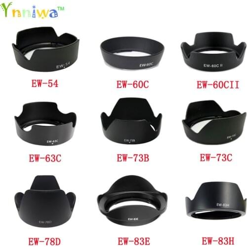 EW-54 EW-60C EW-60CII EW-63C EW-73B EW-73C EW-78D EW-83E EW-83H camera Lens Hood for canon lens camera