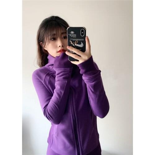 Lulu Scuba Hoodie Running Jackets Zipper Yoga Coat SportwearJacket Thumb Hole Yoga Jacket Zipper Jacket Fitness Clothing Top