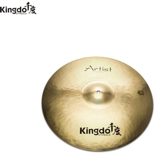 Kingdo B20 handmade Artist Bright series 16"crash cymbal for drums