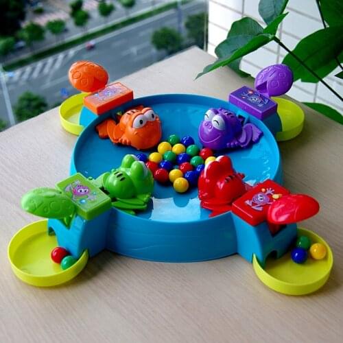 Frog eating bean, Yizi toy baby desktop toys