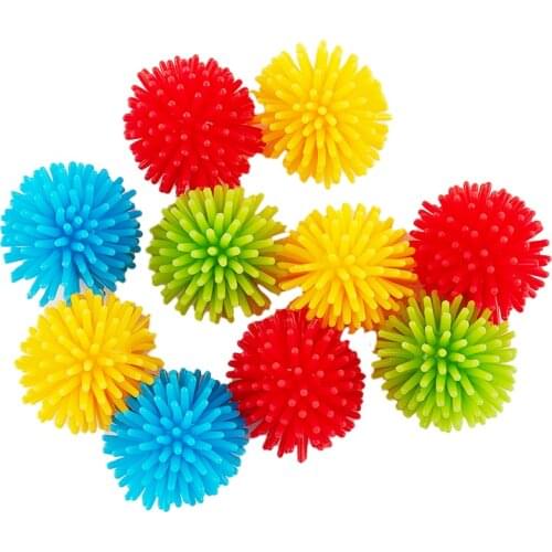 5Pcs Mix Colors Cat Play Balls Soft Spiky Kitten Toy Cat Play Toy Exercise Toys For Kitten Pet Supplies Random Color