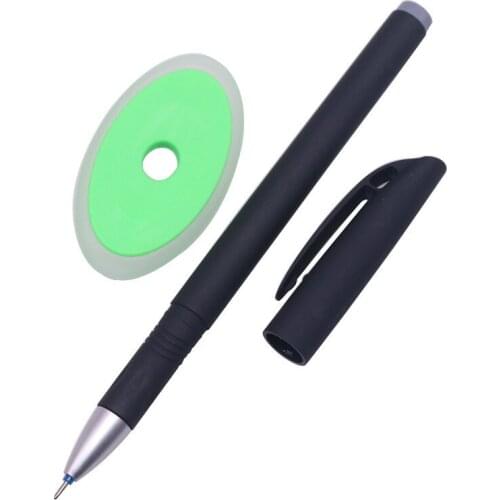 Stationery Set 1 pcs Eraser +1 pcs Empty Pen Case + 10 pcs Rewritable Blue Refill Erasable Pen Special Eraser