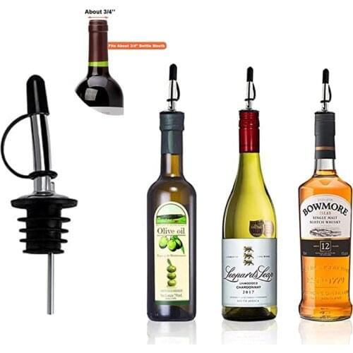 Stainless Steel Wine Pourer Dispenser Bottle Stopper Liquor Bottle Pourers Oil Pourer Spout,Oliver Oil Bottle For Kitchen