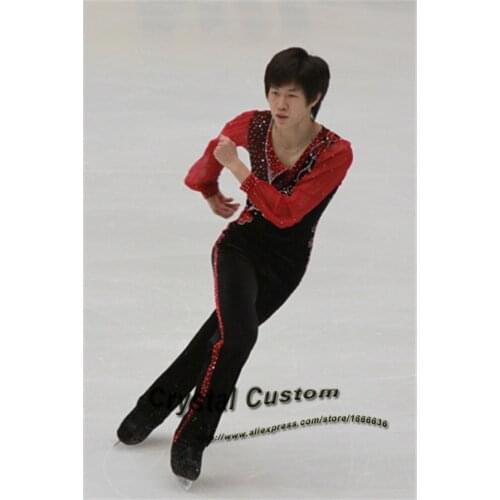 Custom Figure Skating Clothes For Men /Boys Fashion New Brand Vogue Figure Skating Competition Costume DR3145